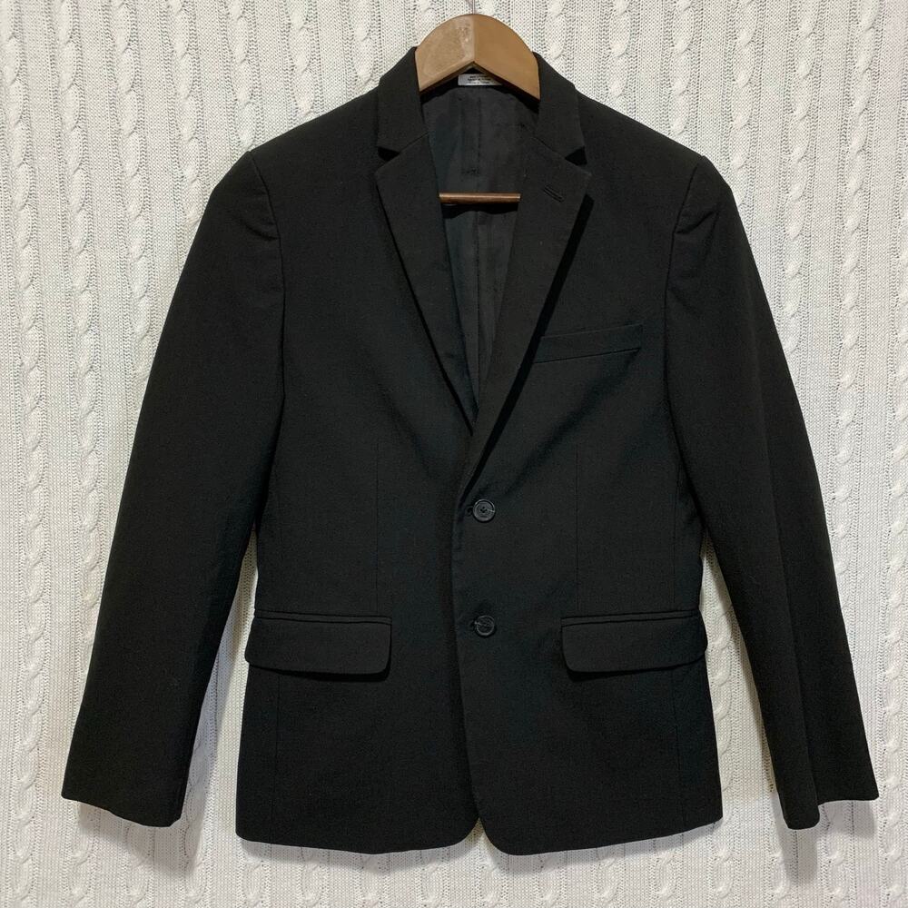 Calvin Klein Black Boy’s 14 Blazer Jacket Trim Fit
